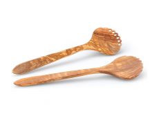 Continenta Salatbesteck aus Olivenholz 31,5cm