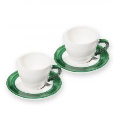 Gmundner Keramik Variation Gr�n Espresso f�r zwei Geschenkset