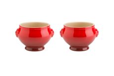 Le Creuset Suppenterrine kirschrot - 2er Set
