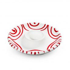 AUF BESTELLUNG Gmundner Keramik Rotgeflammt Eierbecher