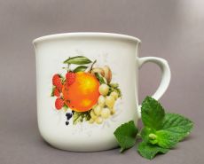 Jumbotasse Varak Obstdekor Orange 650ml