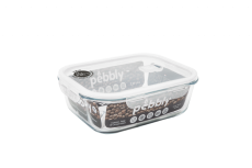 Pebbly Vorratsdose Glas rechteckig 2,25l