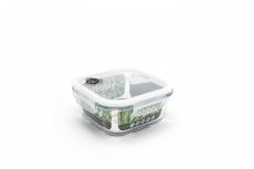 Pebbly Vorratsdose Glas quadratisch 800ml