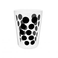 Zak! Designs Teeglas Dot 0,35l doppelwandig schwarz