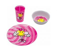 Zak! Designs Smiley Kinder-Set 3tlg. pink