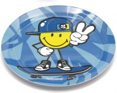 Zak! Designs Smiley Kinder-Teller blau
