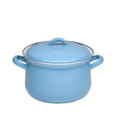 Riess Classic Nature Blue medium Fleischtopf mit Deckel - 18 cm