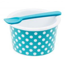 Zak! Designs Eisbecher mit L�ffel Dotty t�rkis