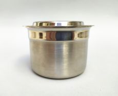 R�sle Dose mit Deckel Edelstahl 0,3L AUSSTELLUNGSST�CK