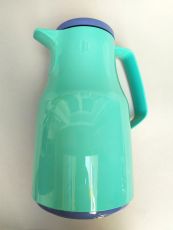 Thermoskanne mit Glaskolben t�rkis/blau