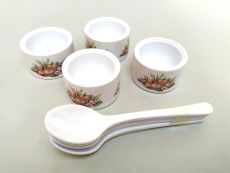 Eldiro Eierbecher-Set mit L�ffel Enten 8-teilig