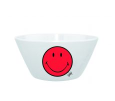 Zak! Designs Smiley M�slischale wei�-rot
