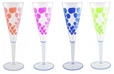 Zak! Designs Dot Dot Sektfl�ten 4er-Set