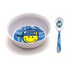 Zak! Designs Smiley Junior M�slischale mit L�ffel blau