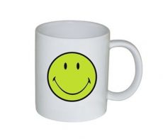 Zak! Designs Smiley Becher wei�-gr�n