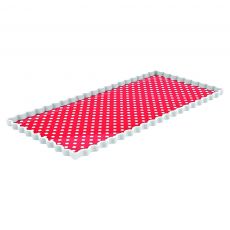 Zak! Designs Dotty Kuchenplatte rechteckig rot
