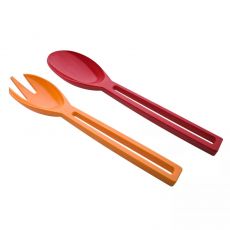 Zak! Designs Salatbesteck rot-orange 2-tlg.