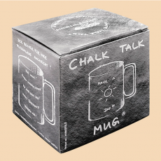 K�nitz Schiefertafel Kaffeebecher + Kreide Weihnachten