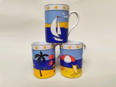 K�nitz Kaffeebecher Strand 3er Set