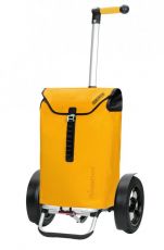 Andersen Shopper Tura Ortlieb gelb mit luftbereiftem Kugellagerrad