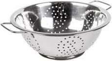 Gem�seseiher / Salatsieb aus rostfreiem Edelstahl 28cm