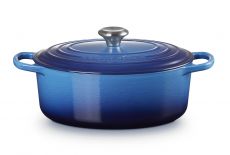 Le Creuset Br�ter oval 29cm 4,7l - Azure blau