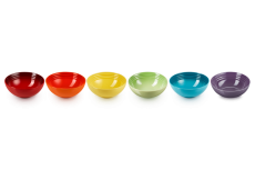 Le Creuset 6er-Set M�slischalen Rainbow III aus Steinzeug - Geschenkset