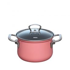 Riess Nouvelle Pink Fleischtopf mit Glasdeckel - in 3 Gr��en