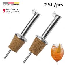 Westmark 2 Ausgie�er �Inox Standard�, Naturkorken, Metallkl�ppchen
