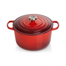 Le Creuset Br�ter rund hoch 24cm 5l - kirschrot