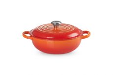 Le Creuset Stew Pot Signature rund 22 cm Ofenrot