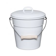 Riess Classic Weiss Bioeimer mit Deckel � 20cm