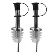 Westmark 2 Ausgie�er Inox Standard, Silikon-Korken, Schlaufenk�ppchen