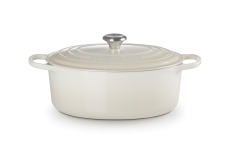 Le Creuset Br�ter oval 31cm 6,3l - Meringue