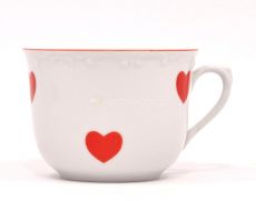 Teetasse R Mug 0.27l rote Herzen