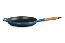Le Creuset Bratpfanne mit Holzgriff 28cm - deep teal