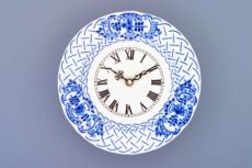 Zwiebelmuster Uhr 18cm Relief - Original Bohemia Porzellan aus Dubi