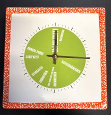 Gmundner Keramik Selektion Rubinrot Wanduhr