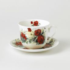 Roy Kirkham Jumbotasse + Untertasse POPPY