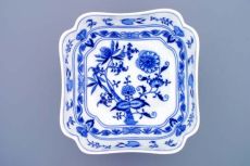 Zwiebelmuster Salatsch�ssel 4-eckig 24cm - Original Bohemia Porzellan aus Dubi