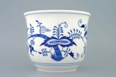 Zwiebelmuster �bertopf ohne Henkel 15,8cm - Original Bohemia Porzellan aus Dubi