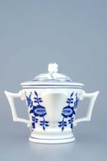 Zwiebelmuster Sauciere mit Deckel 0,35l - Original Bohemia Porzellan aus Dubi