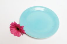 Lilien-Porzellan Daisy Teller flach 19cm Lasurblau