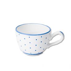 Gmundner Keramik Tupferl Blau Kaffeetasse glatt (0,19l)