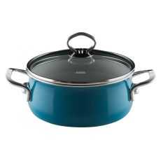 Riess Nouvelle Aquamarin Top 3000 Kasserolle mit Glasdeckel - in 3 Gr��en