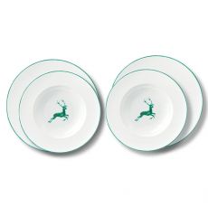 Gmundner Keramik Gr�ner Hirsch Dinner f�r zwei Gourmet - Geschenkset