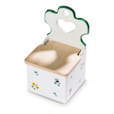 Gmundner Keramik Streublumen Salzfass mit Holzdeckel (H: 18cm)