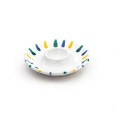 Gmundner Keramik Buntgeflammt Eierbecher glatt (� 12 cm)