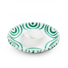 Gmundner Keramik Gr�ngeflammt Eierbecher glatt (� 12 cm)