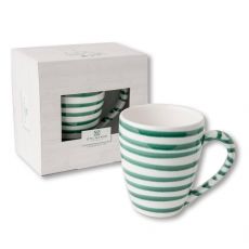 Gmundner Keramik Gr�ngeflammt Fr�hst�cksbecher Max (0,3 L) - Geschenkkarton